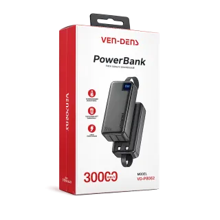 🔋 VEN-DENS VD-PB062 30000mAh ফাস্ট চার্জিং পাওয়ার ব্যাংক thumbnail 3