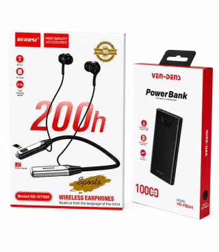 🎧 RECRSI Wireless Earphones + 🔋 VEN-DENS 10000mAh Power Bank thumbnail 1